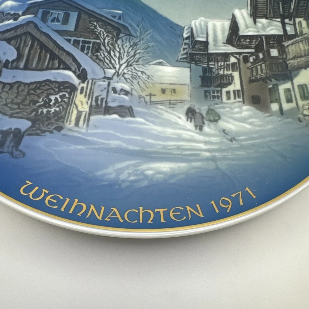 3 Rosenthal Weihnachtsteller Collector‎ Plates 1970, 1971, 1972